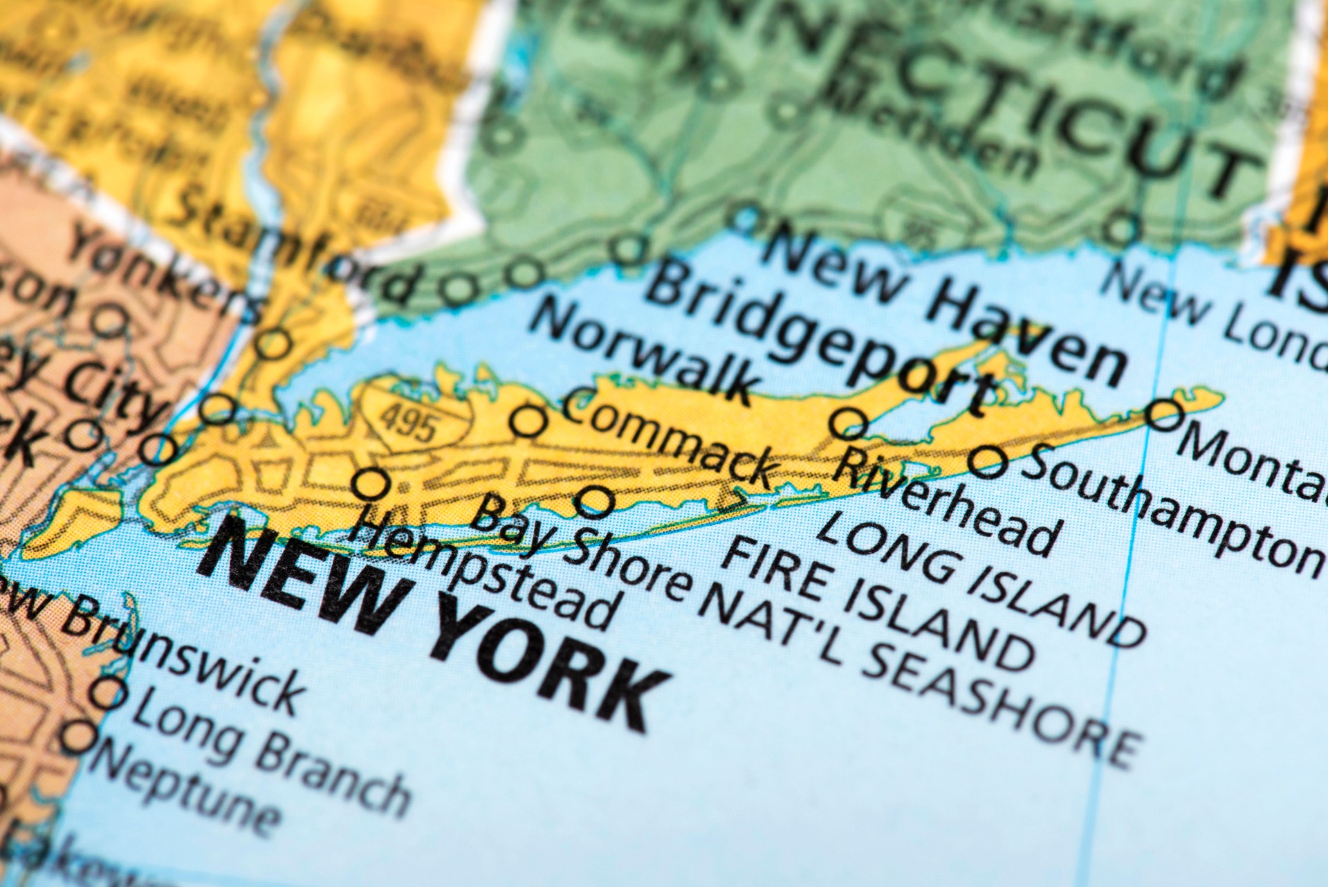 Map of Long Island, New York, USA Map of Long Island, New York, USA